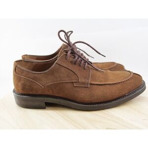 AQUATALIA Shoes Men's 8M Italy Roberto Suede Brown Lace Up Oxfords Weatherproof
